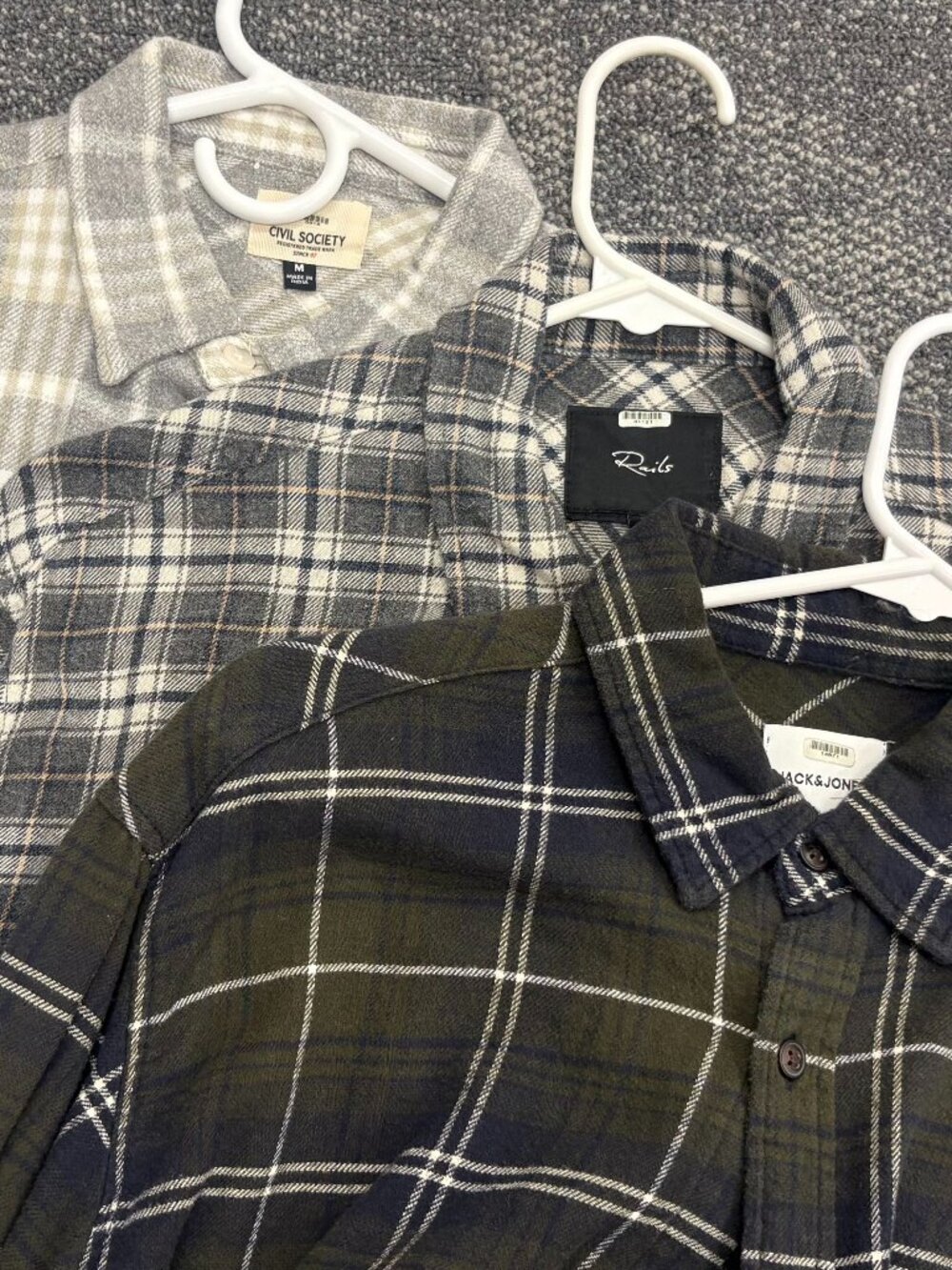Rails/Jack & Jones/Civil Society Plaid Flannel Shirt 14871 41151 0818